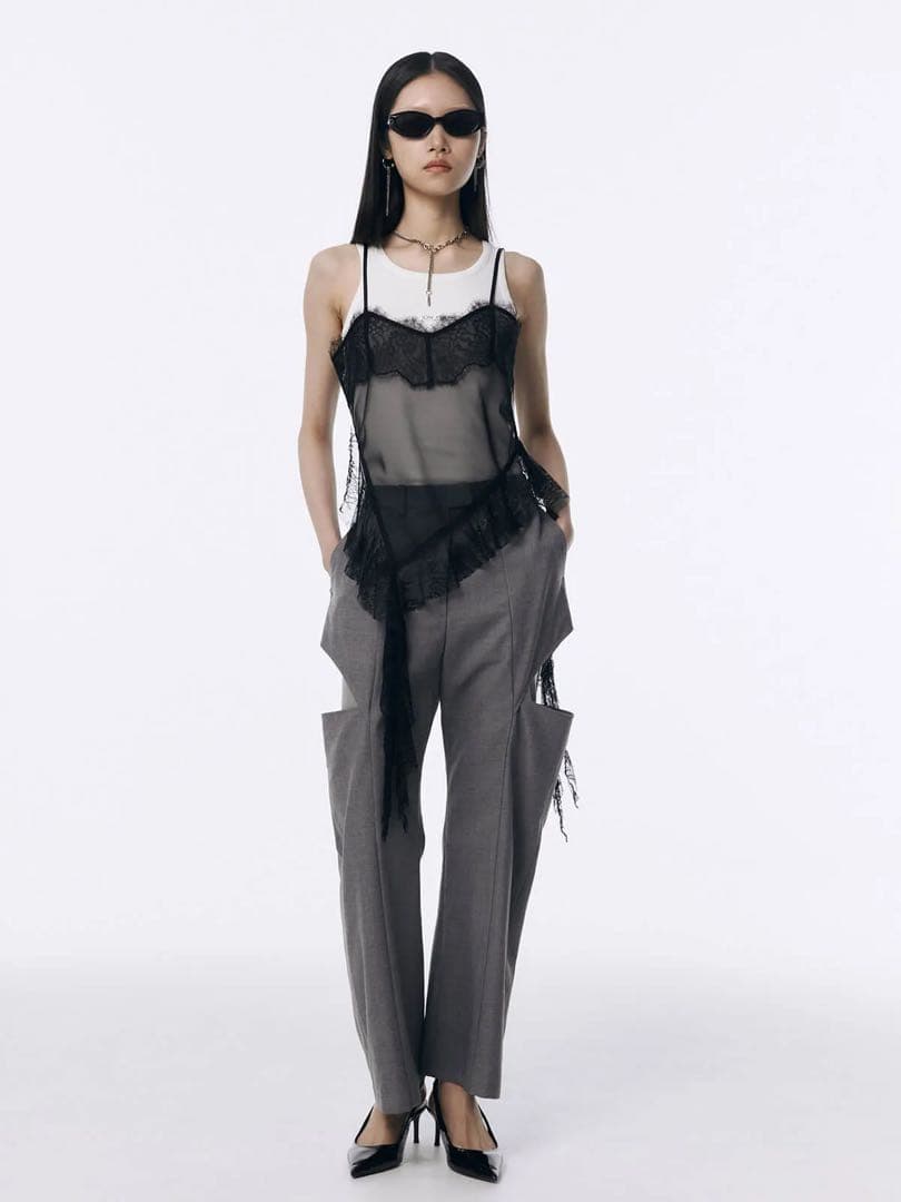 《JOSE MOON》LACE TRIM CAMI