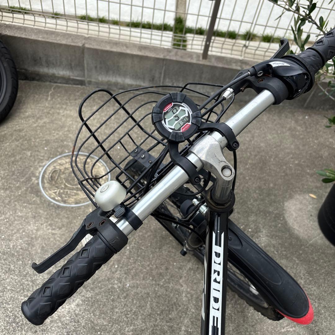 訳あり！人気！ドライド　24インチ　自転車　黒赤　引き取り限定