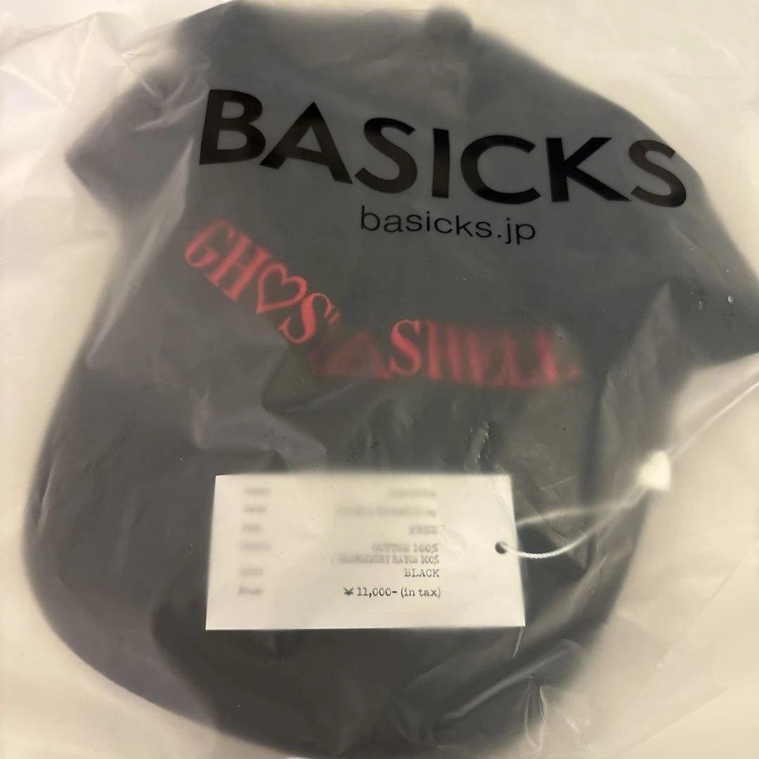 ぱ*男様 攻殻機動隊　BASICKS キャップ　新品未開封　正規品　黒　赤文字