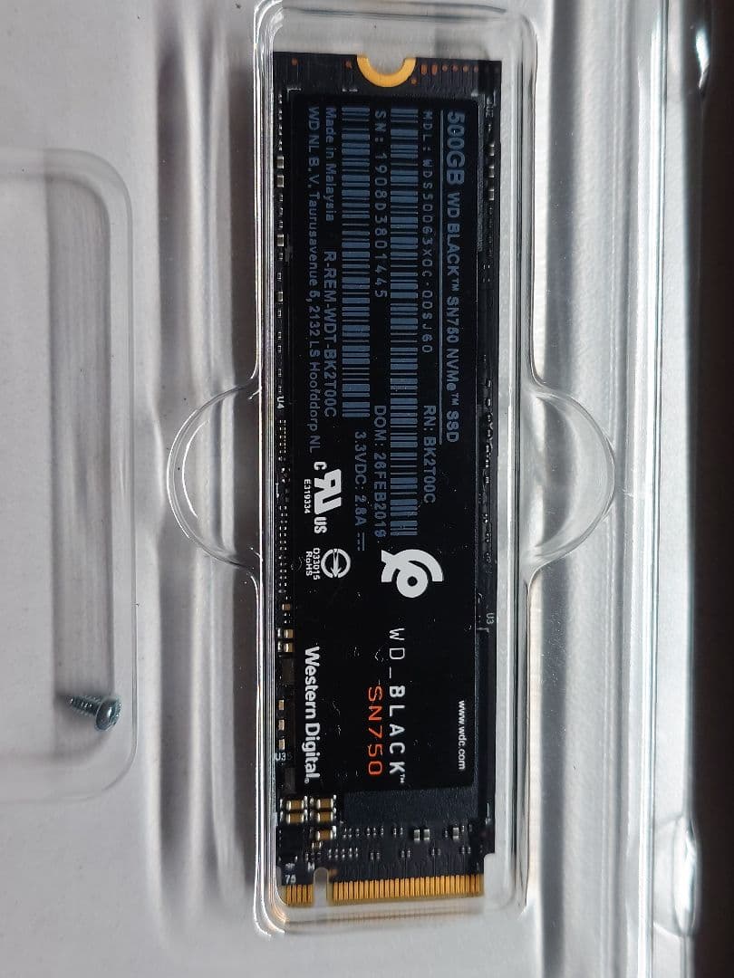 Western Digital WD Black 500GB SSD 中古