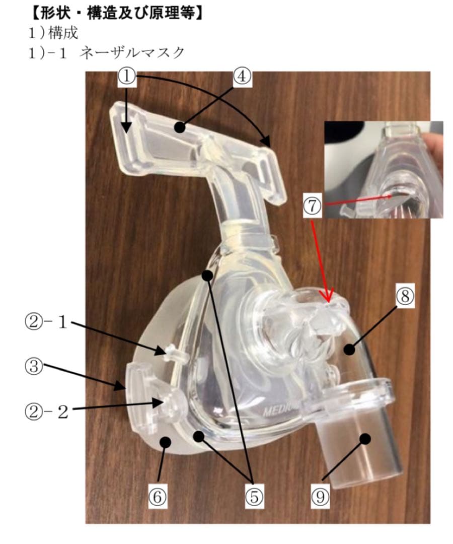 CPAP マスク　Mサイズ　　ネーザルマスク　ウィザードＧ１フィットマスク