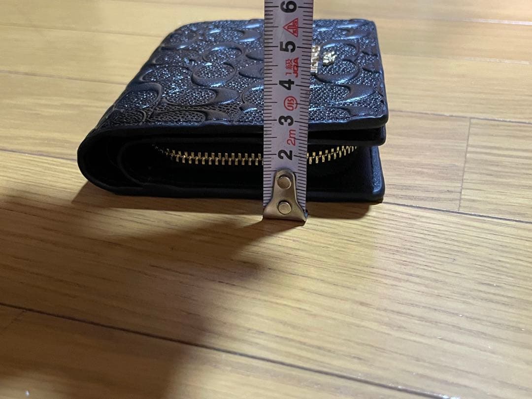 コーチ ミニ財布 二つ折り キーホルダー COACH エンボスシグネチャー