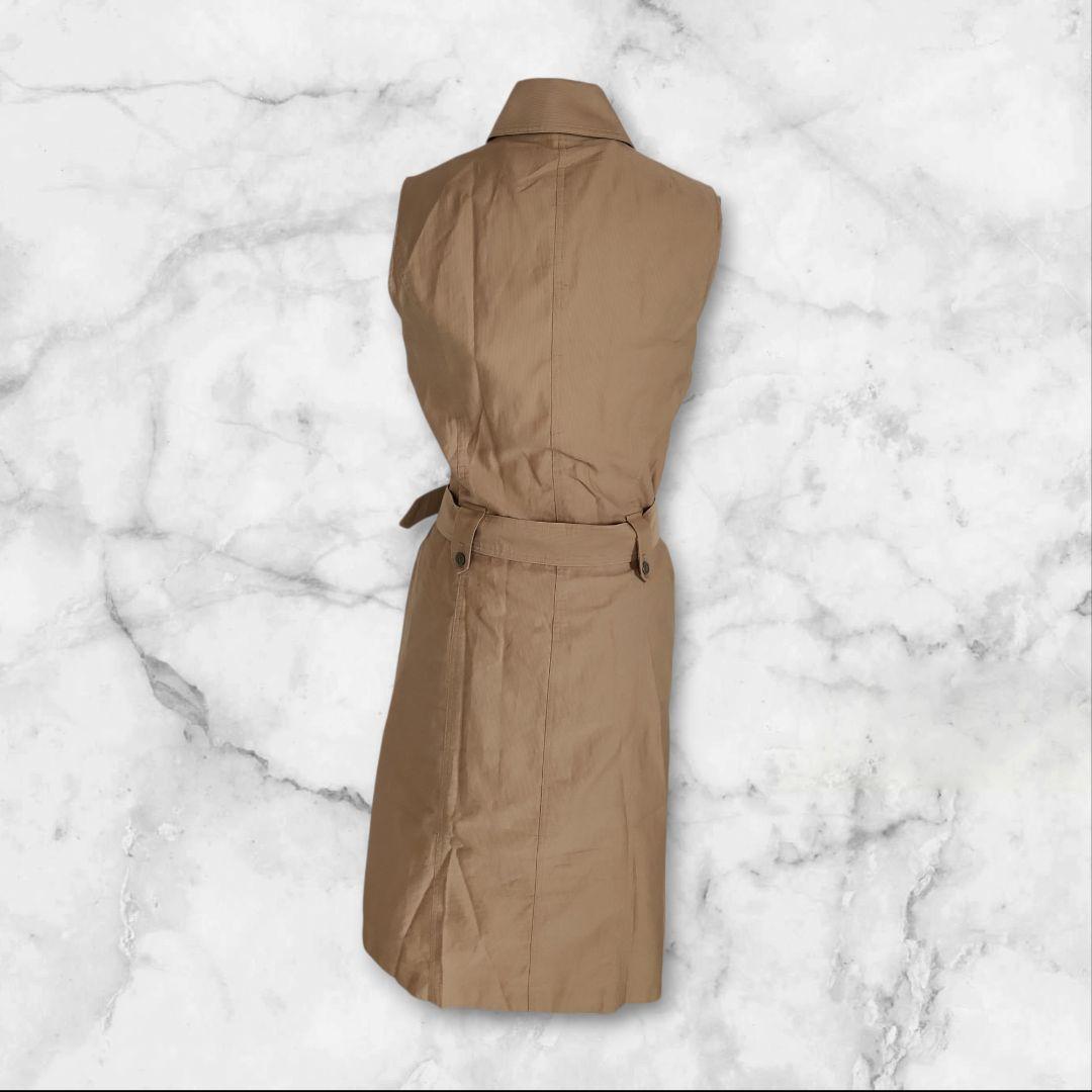 BURBERRY　LONDON　ベルト付きシャツワンピース　ロゴボタン　38