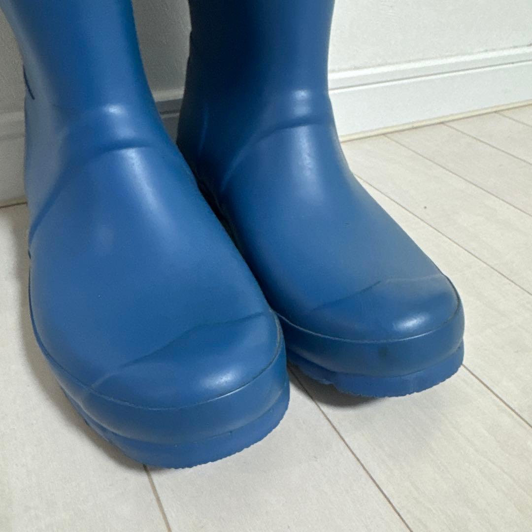 レア色❗️ハンター　水色　ブルー　UK5 バックル　24㎝　長靴