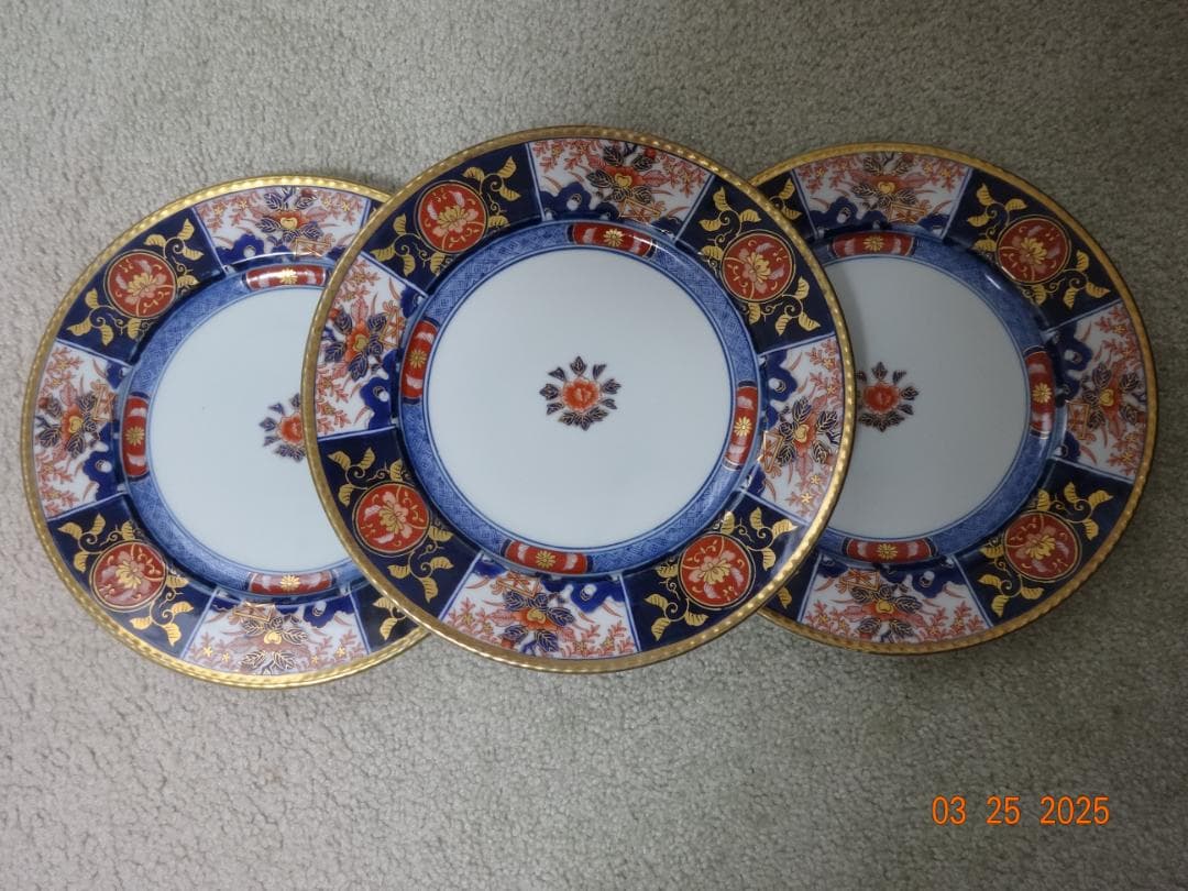 ３枚セット　26ｃｍ　伊万里焼大皿
