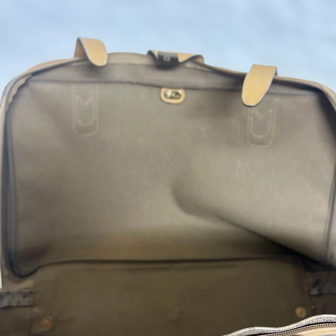 【GUCCI】ボストンバッグ　トランクケース　旅行鞄　マイクロGG PVC