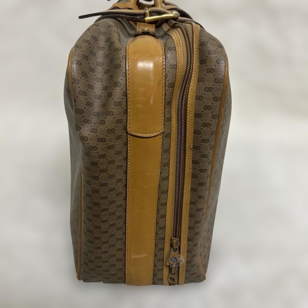 【GUCCI】ボストンバッグ　トランクケース　旅行鞄　マイクロGG PVC
