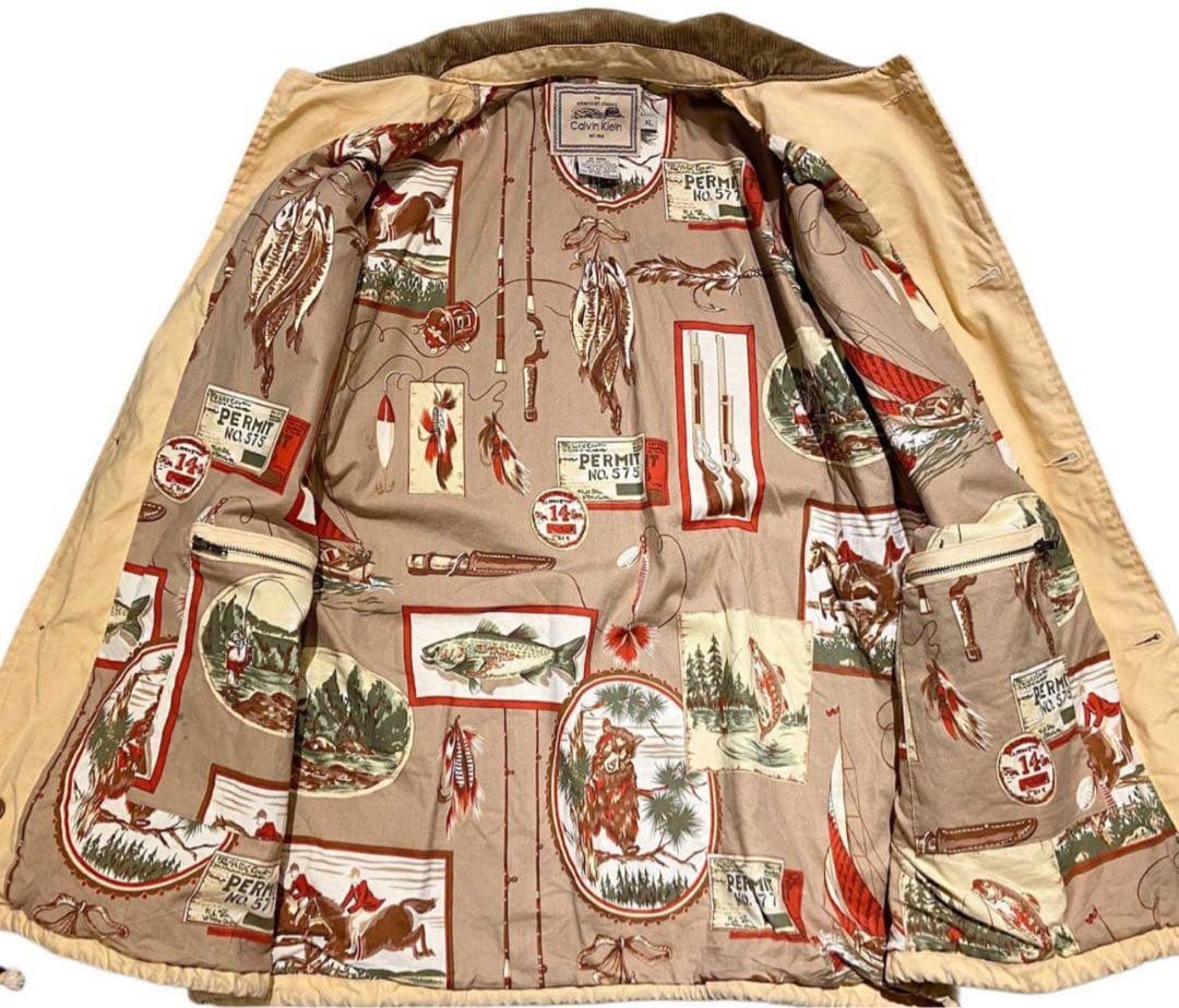 ビンテージ90'sカルバンクライン ワーデンジャケット　l.l.bean