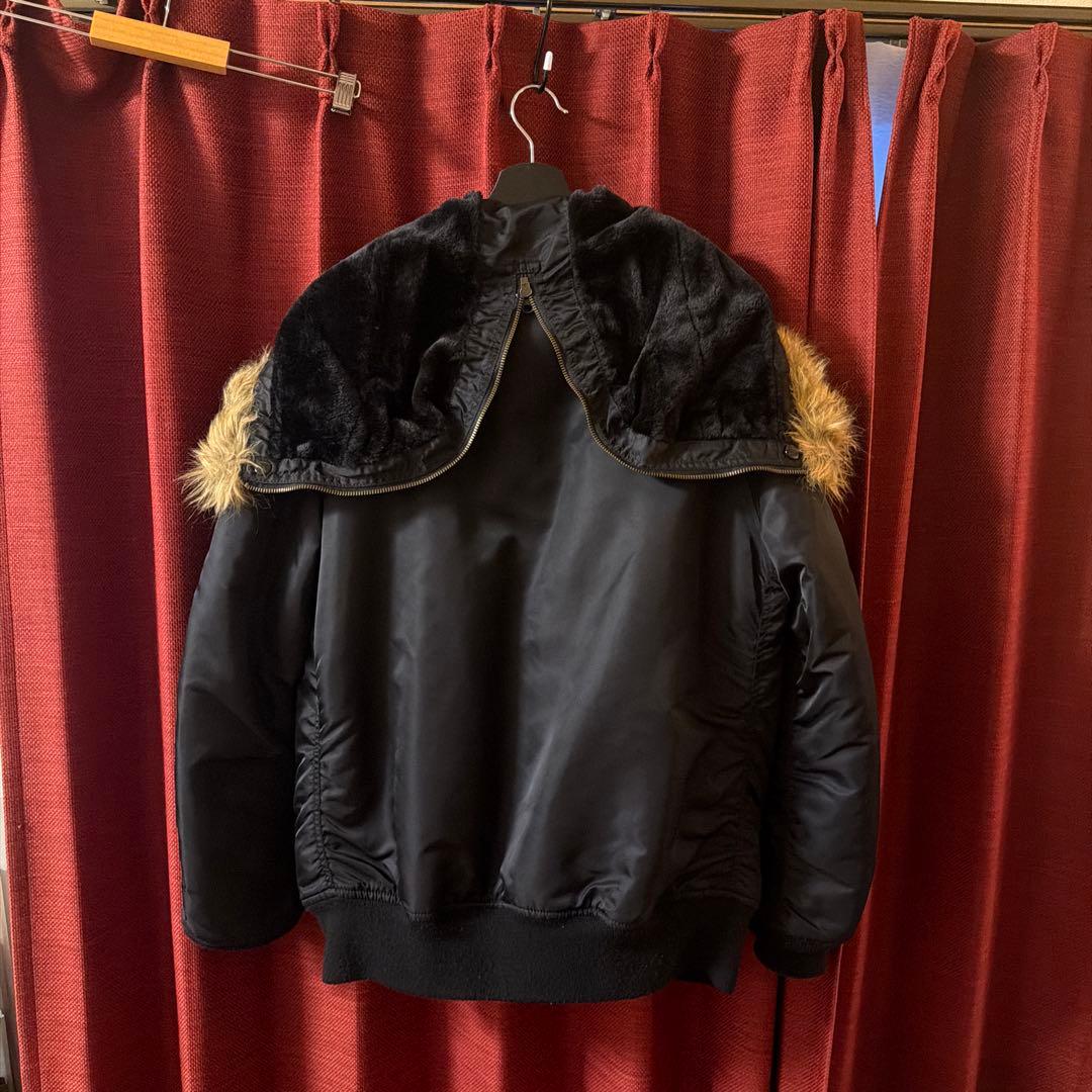 Supreme ブラック MA-1 フライトジャケット