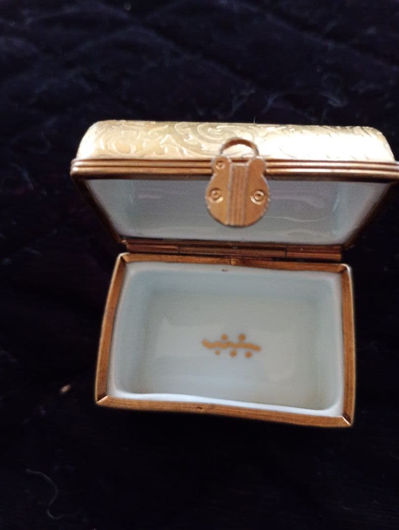 ※※リモージュボックス トリンケット 小物入れ 金彩 工芸品※※