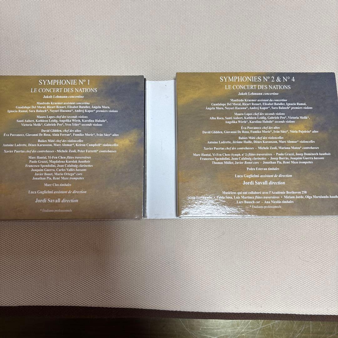 ジョルディ・サヴァール指揮　ベートーヴェン作曲、交響曲1番から9番SACD6枚組
