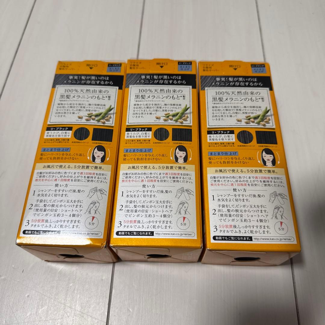 リライズ　白髪用髪色サーバー　まとまり仕上げ✕3