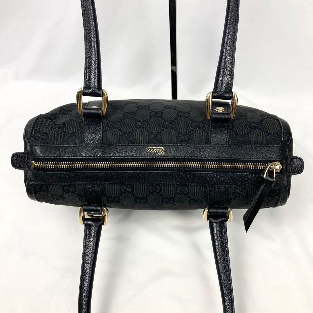 【極美品✨】グッチ ミニボストンバッグ アビー キャンバス GG柄 肩掛け