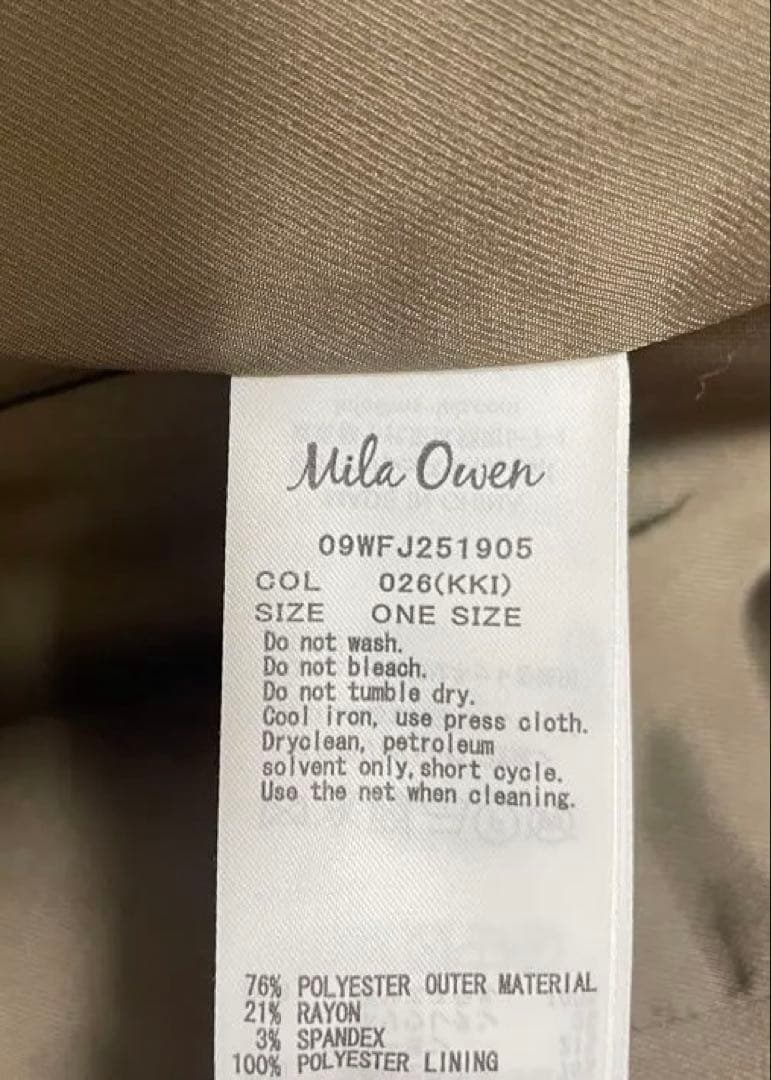 Mila Owen（ミラ オーウェン）ジャケット　フリーサイズ