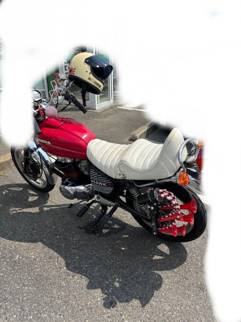 のんち　CB250T CB400T チョビ三段シート　当時物 バブ　ホーク