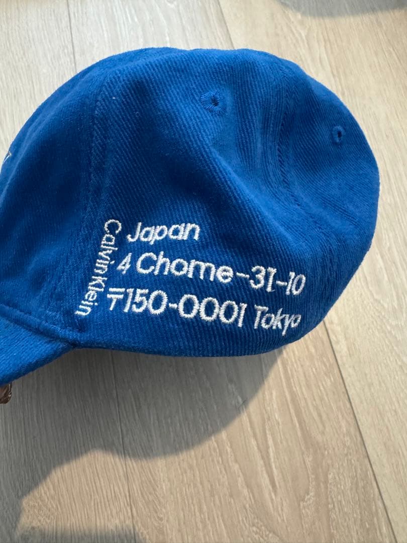   青色キャップ　BTSジョングク着用