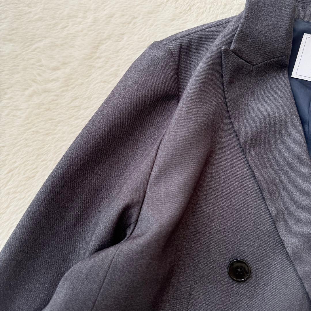 24AW SLOBE IENA TRダブルブレストジャケット グレー