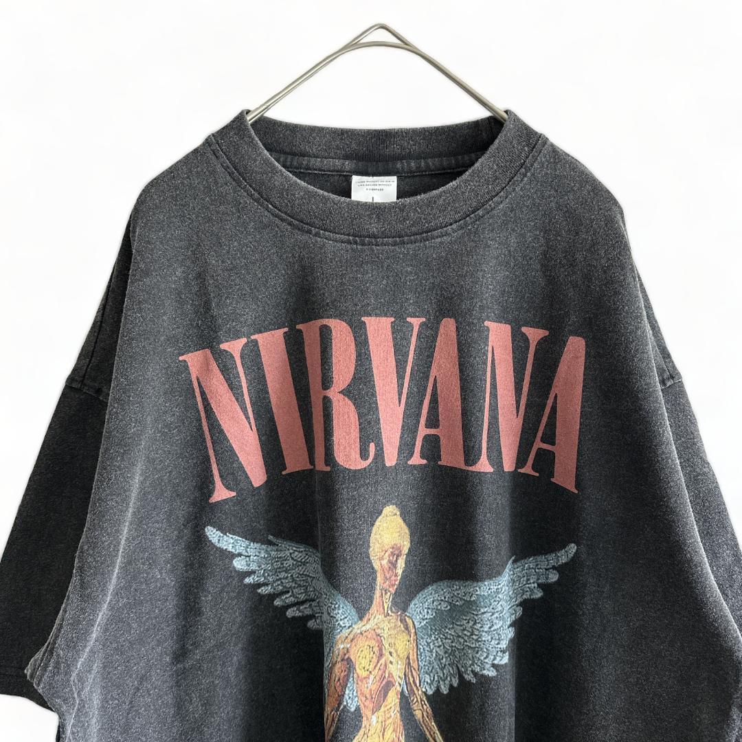 新品 Tシャツ USA バンT ニルヴァーナ NIRVANA バンド 古着 L