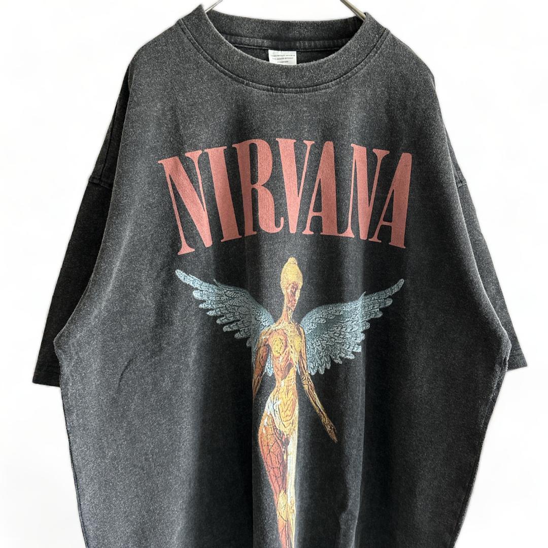 新品 Tシャツ USA バンT ニルヴァーナ NIRVANA バンド 古着 L