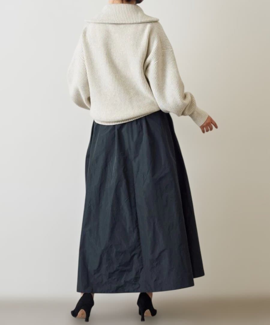 Whim Gazette ウィムガゼット タフタフレアスカート
