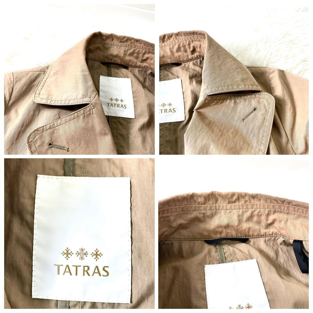 タトラス　TATRAS トレンチコート　ベージュ　Lサイズ　ウエストベルト