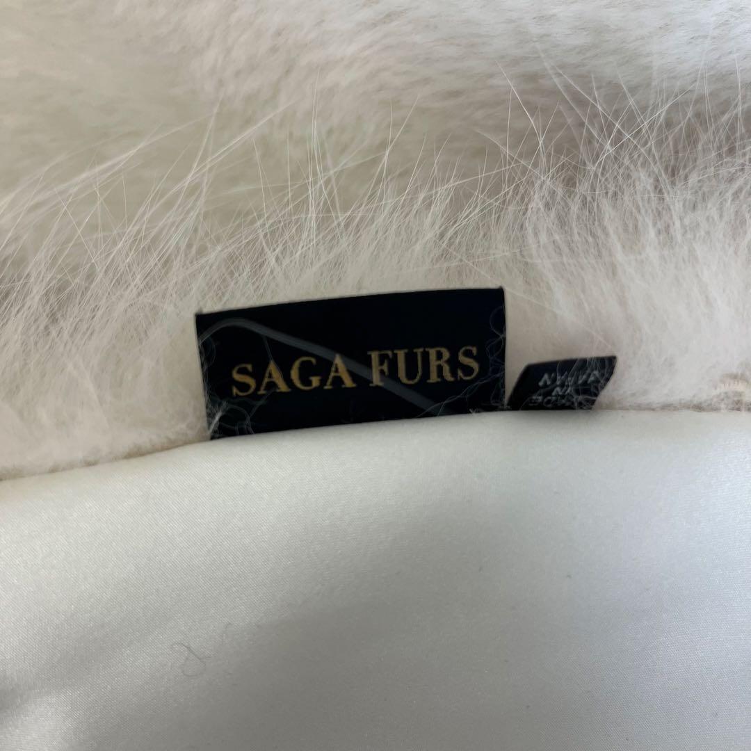D.S.A.様　SAGA FURS フォックスファー ショール 成人式 ホワイト