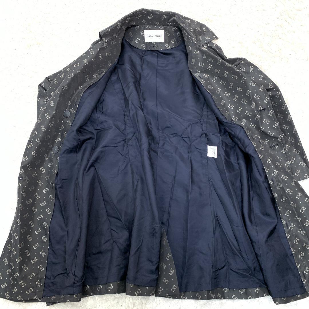 HANAE MORI ハナエモリ トレンチコート 総柄 グレー 40 B2680