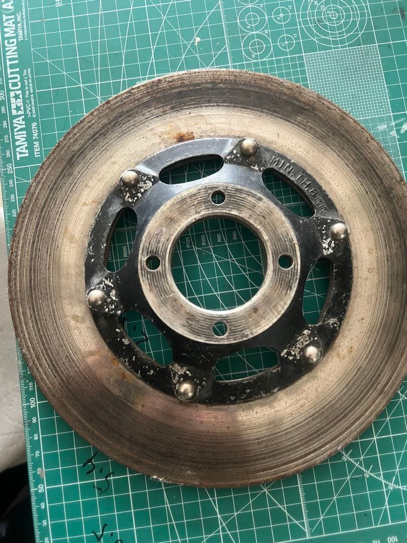 大型Z用4穴ディスクローター6ミリZ1 Z2 Z750RSZ1R Z750当時物