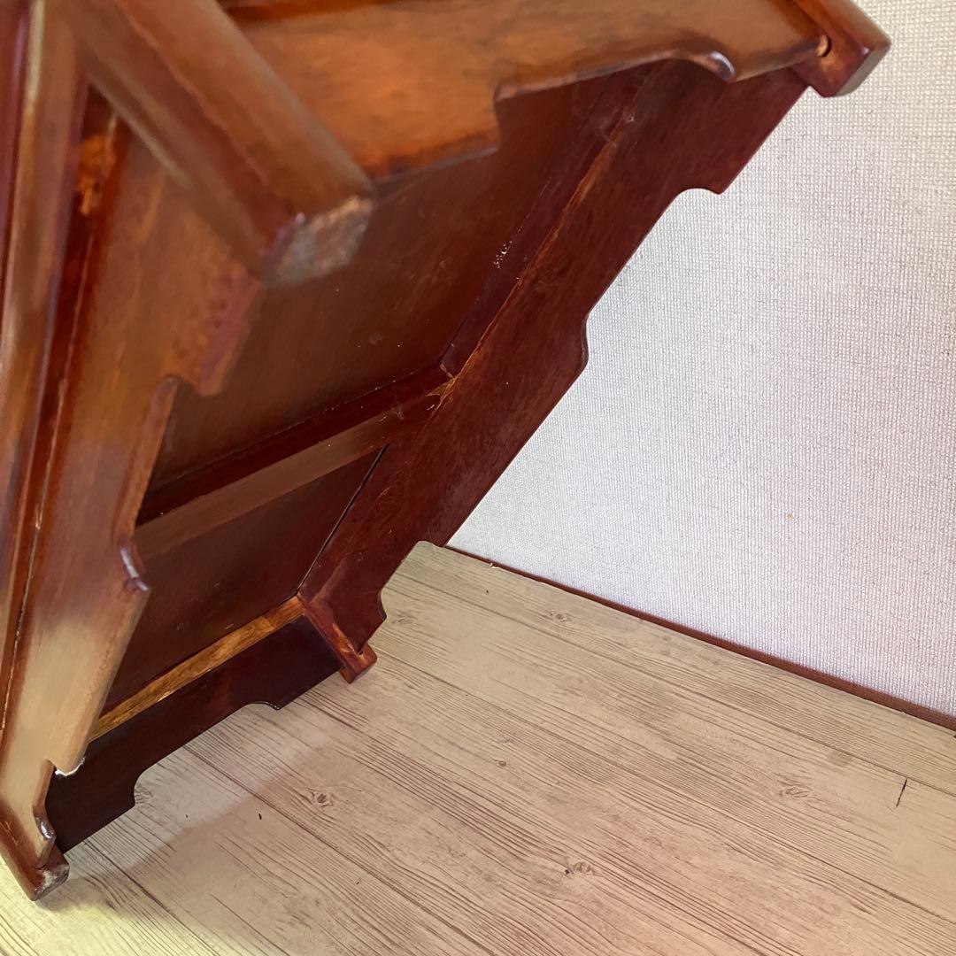 【工芸品】茶箪笥　飾り棚ミニ　花梨　茶道具　水屋箪笥