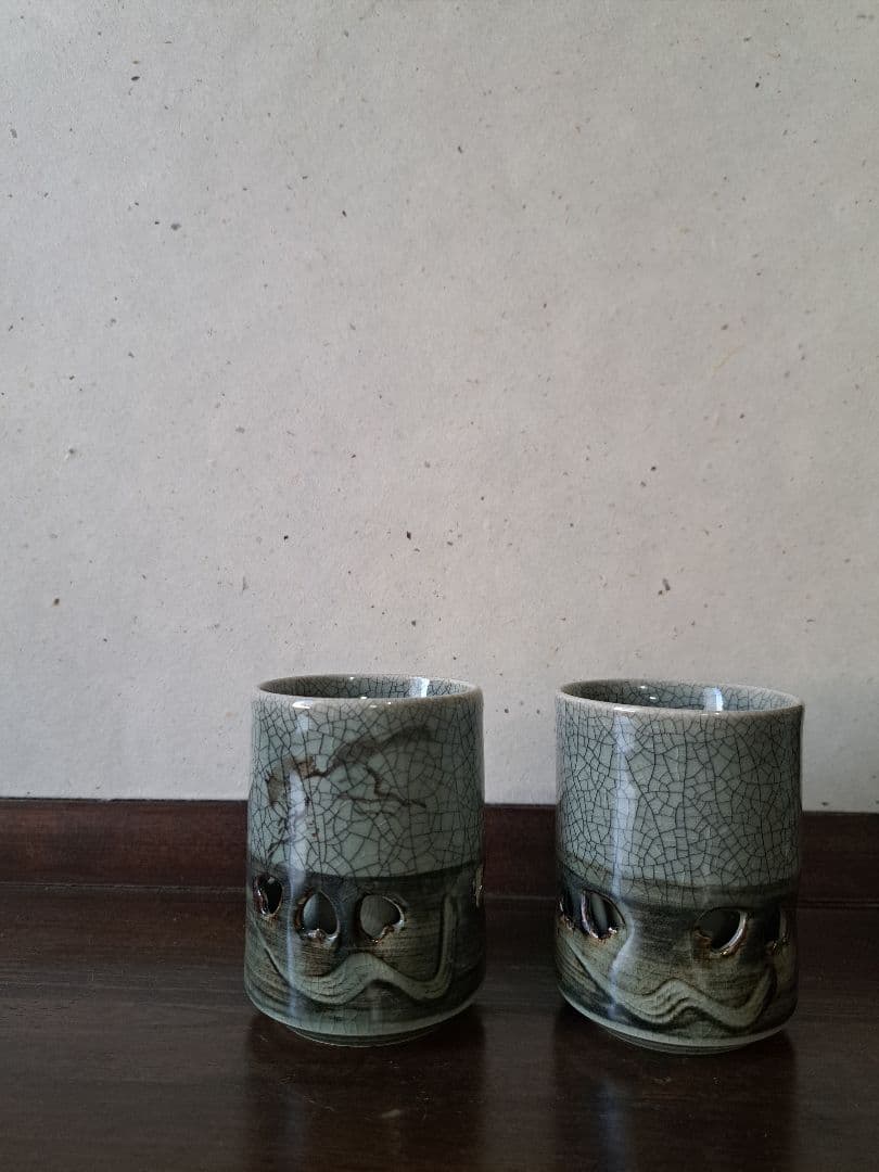 【期間限定価格中】相馬焼　 二重急須・二重煎茶碗 茶器揃えセット　2026午年