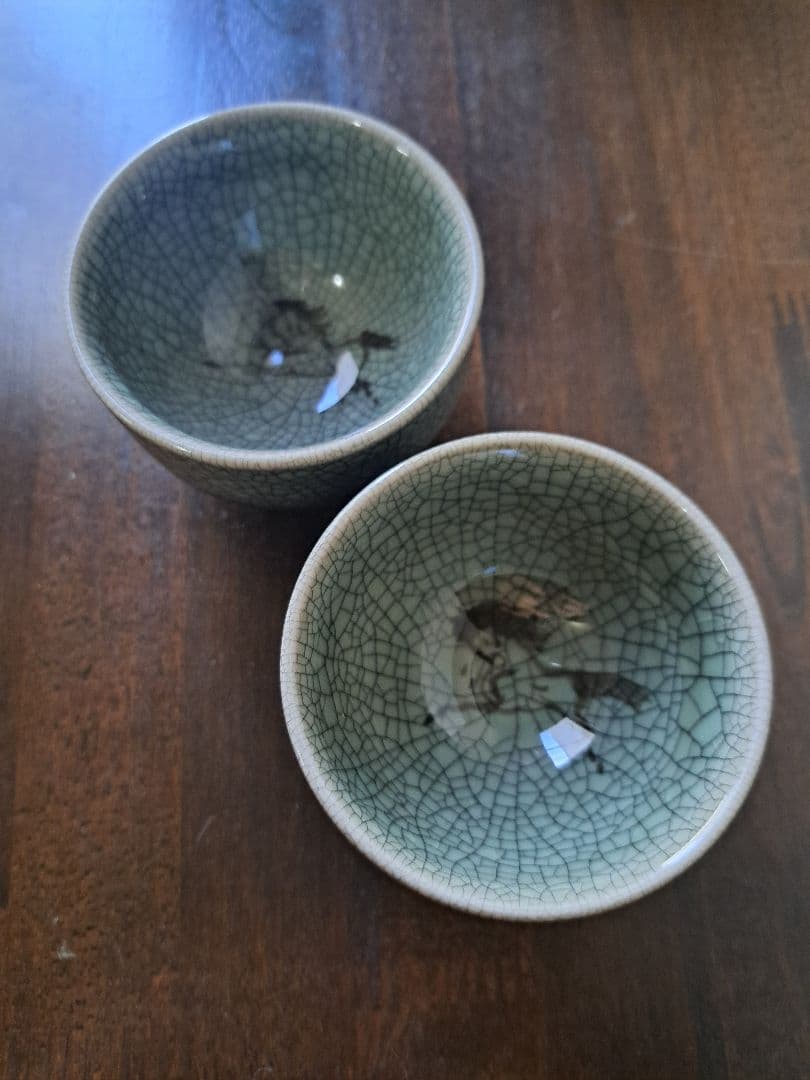 【期間限定価格中】相馬焼　 二重急須・二重煎茶碗 茶器揃えセット　2026午年