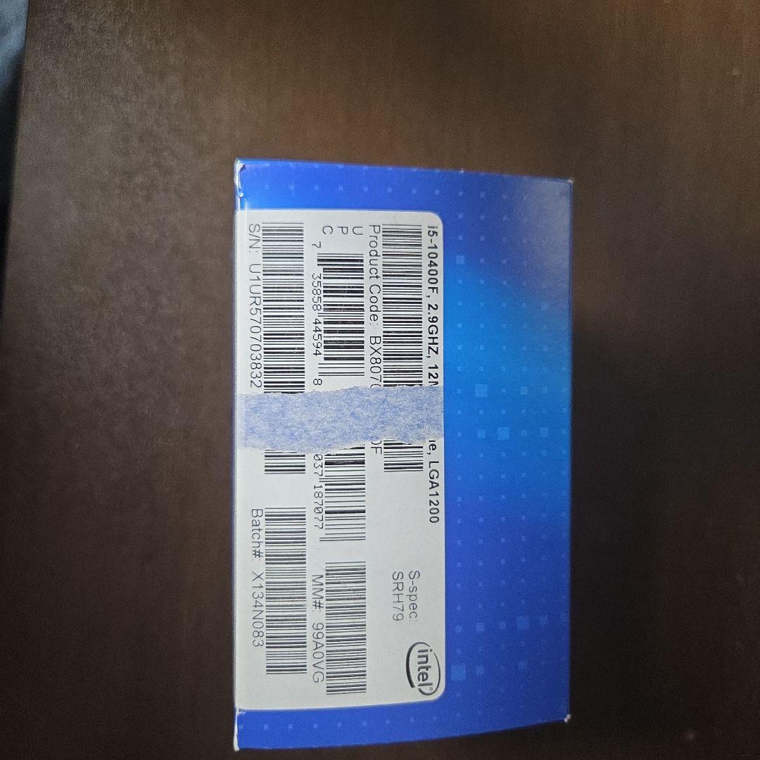 Core i5-10400F 中古（箱・未使用リテールクーラー付き）