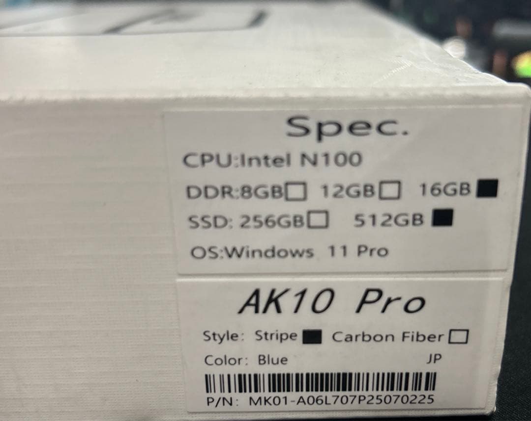AWOWミニpc win11 Pro N100 16GB DDR4 512GB