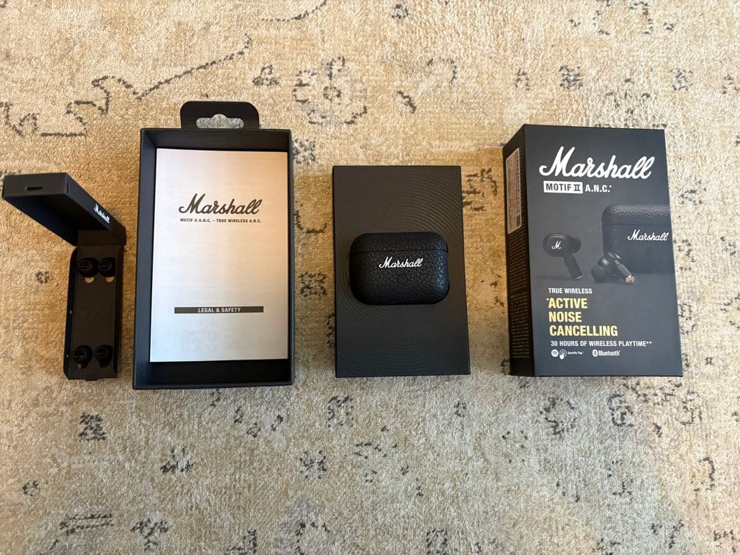 【超美品】Marshall Motif II A.N.C.ワイヤスレイヤフォン