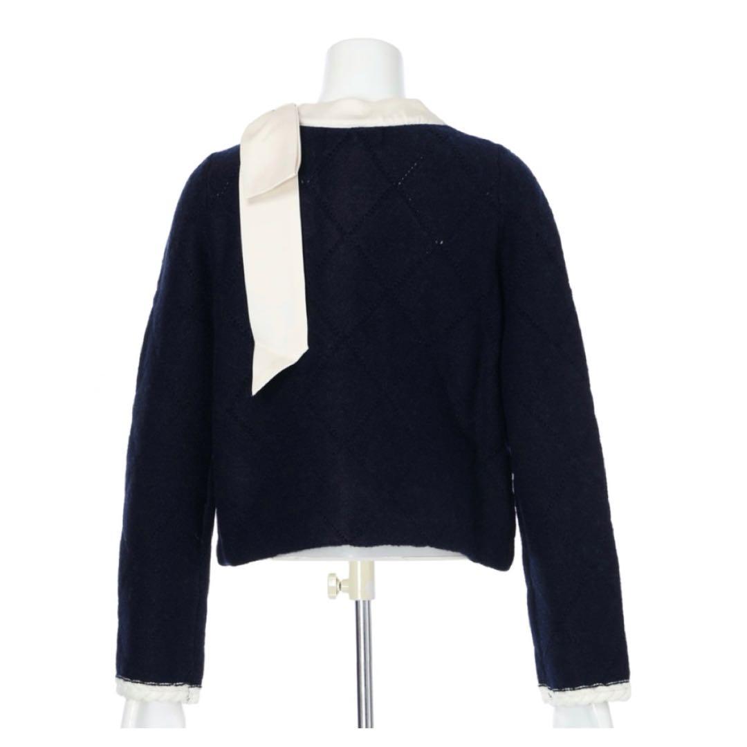 【ちょこ】〈MARIEBELLEコラボ〉RibbonKnitJacket