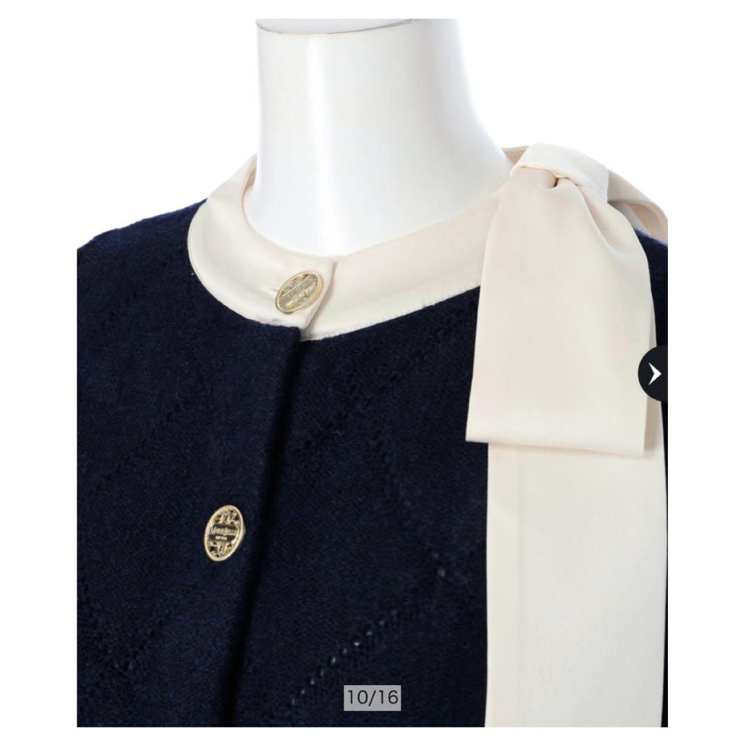 【ちょこ】〈MARIEBELLEコラボ〉RibbonKnitJacket