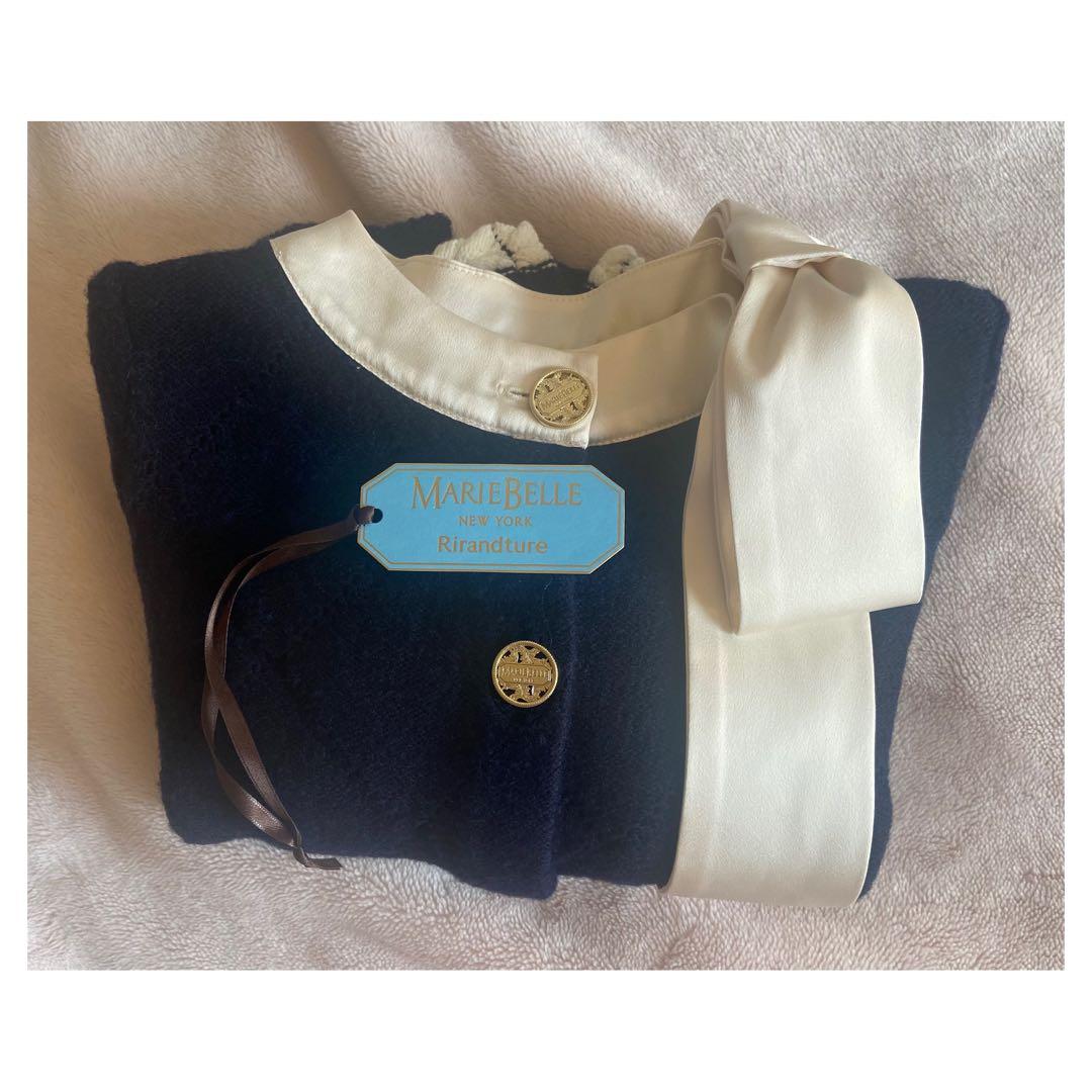 【ちょこ】〈MARIEBELLEコラボ〉RibbonKnitJacket