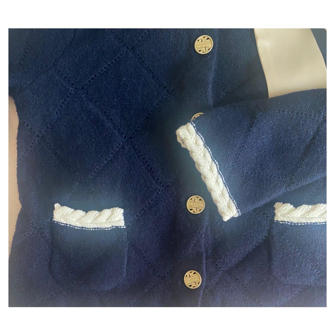 【ちょこ】〈MARIEBELLEコラボ〉RibbonKnitJacket