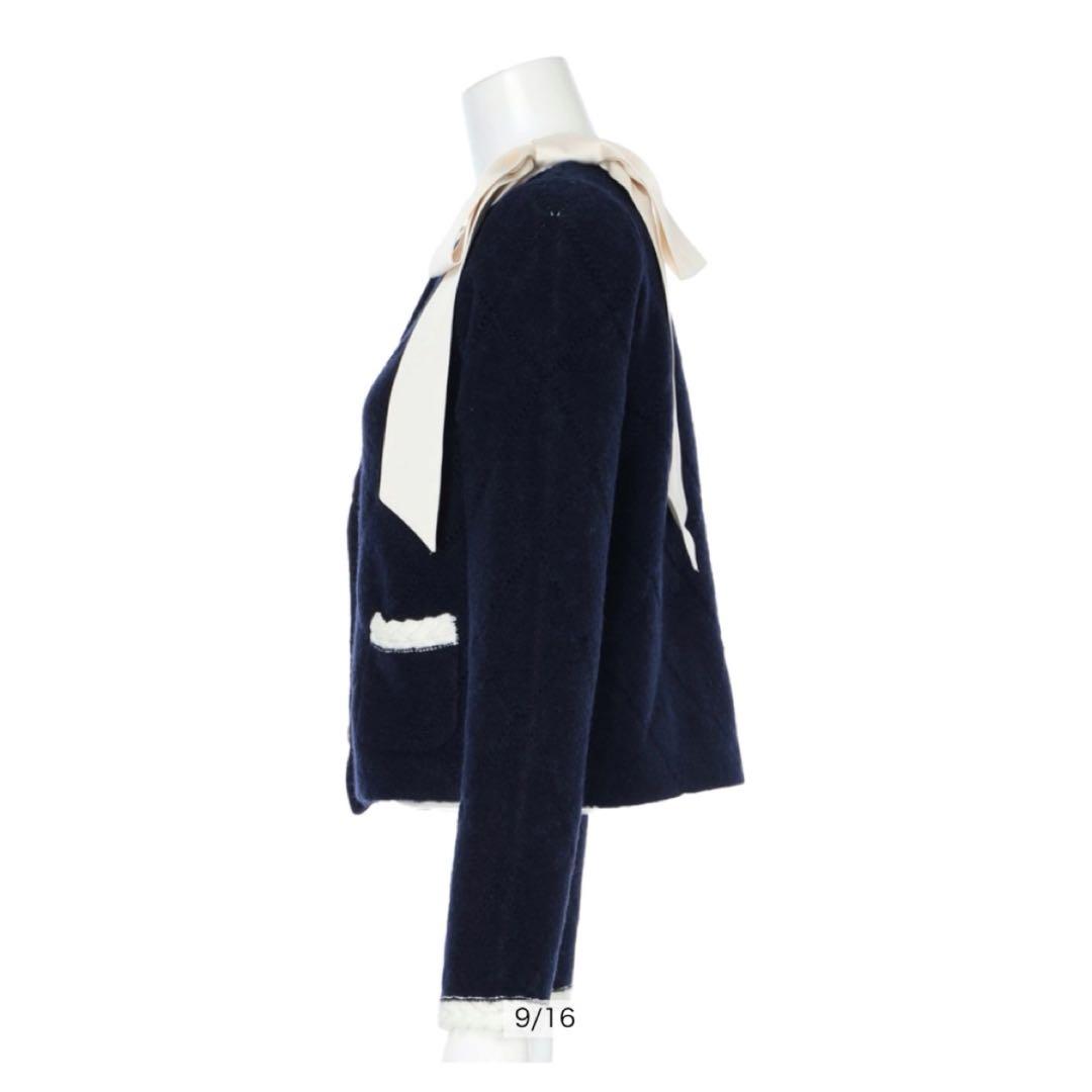 【ちょこ】〈MARIEBELLEコラボ〉RibbonKnitJacket