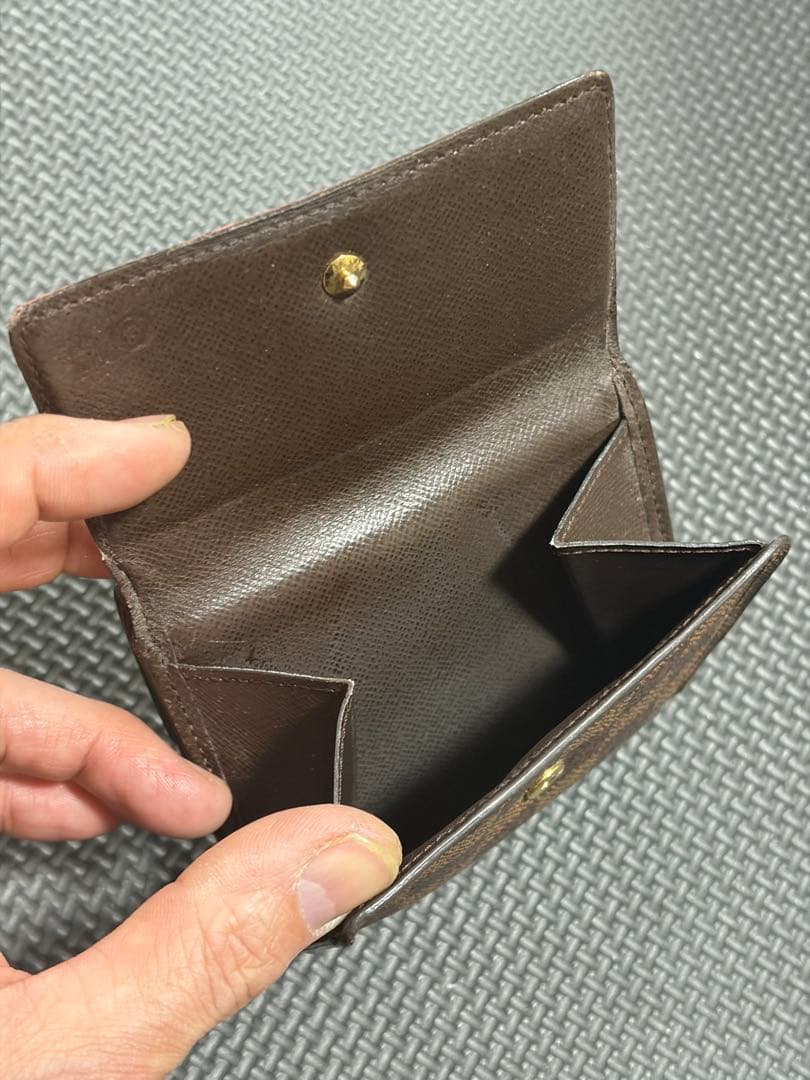 ルイヴィトン ダミエ ポルトモネ カルトクレディ エリーズ 三つ折り財布