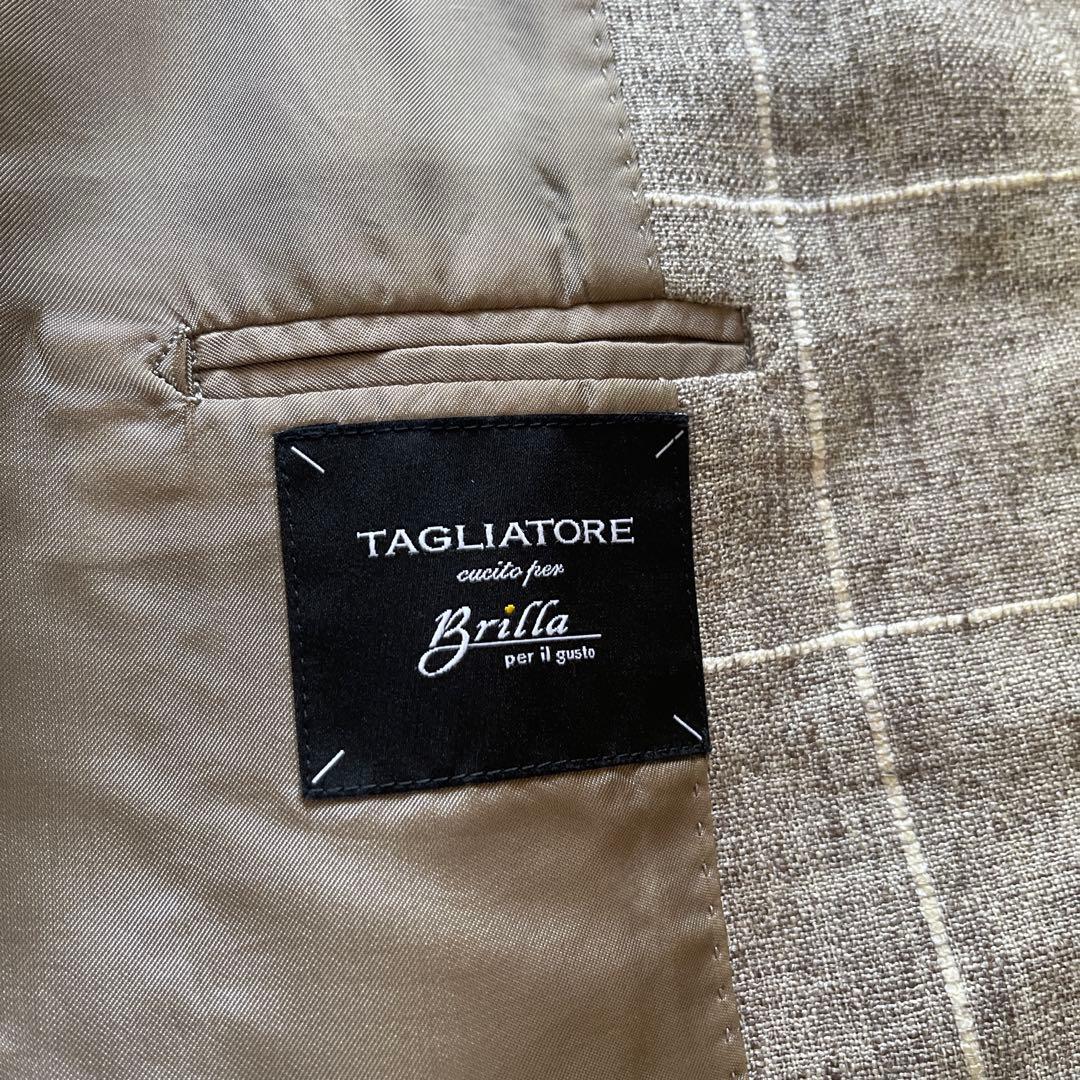 TAGLIATORE チェック柄 テーラードジャケット 48R 春夏物