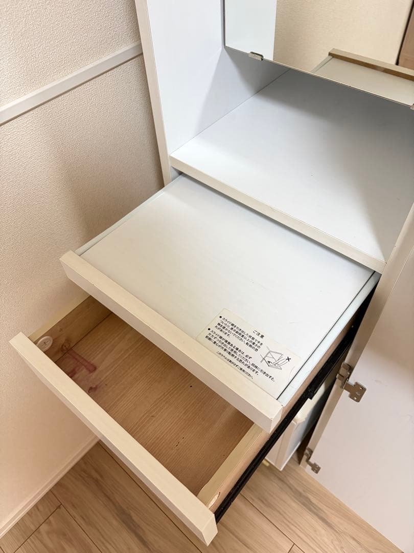 【3/20まで/大型配送料込】姿見ドレッサー・全身鏡 スツール付き