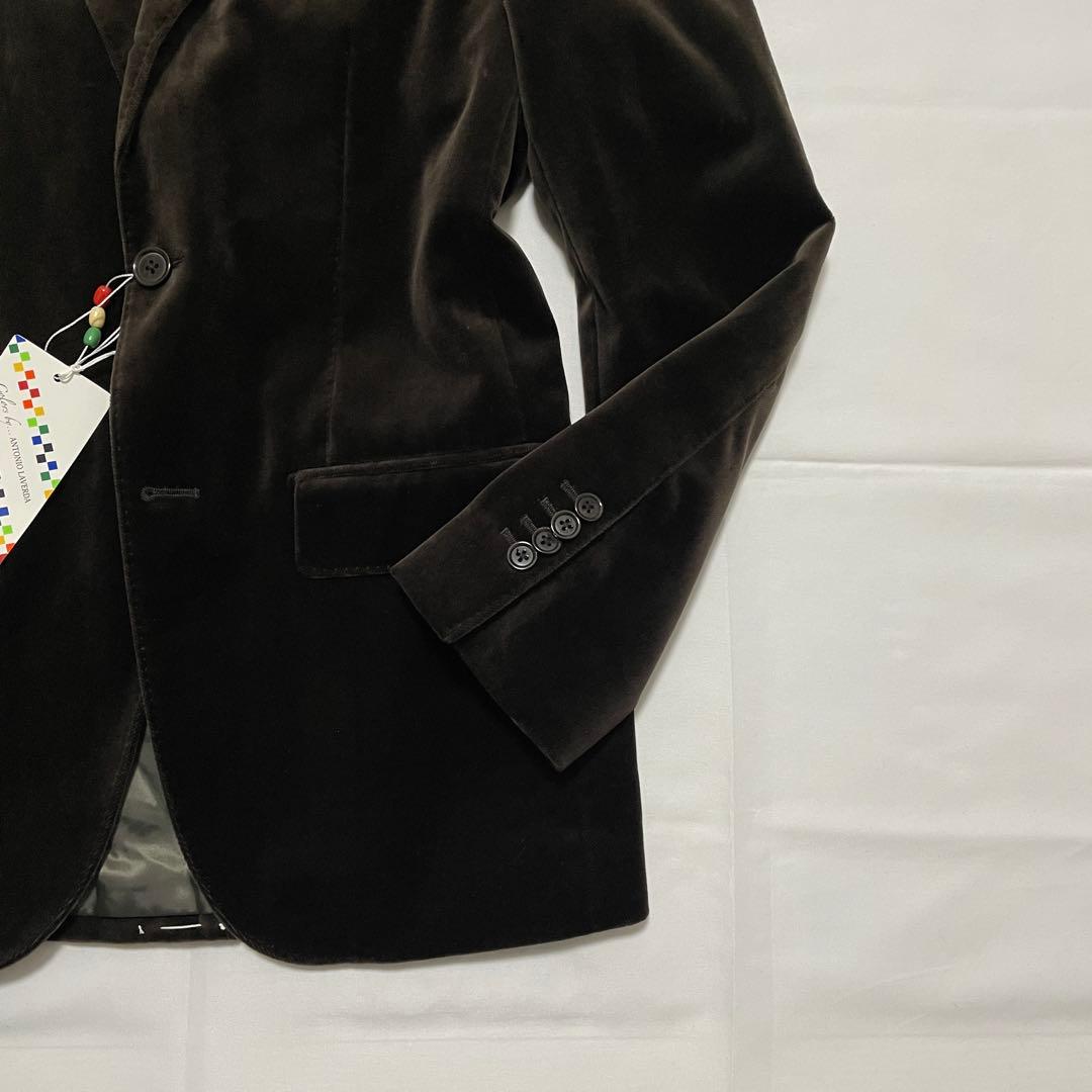 新品タグ付✨️スーツカンパニー GIRMES ベロアジャケット 茶 ブラウン S