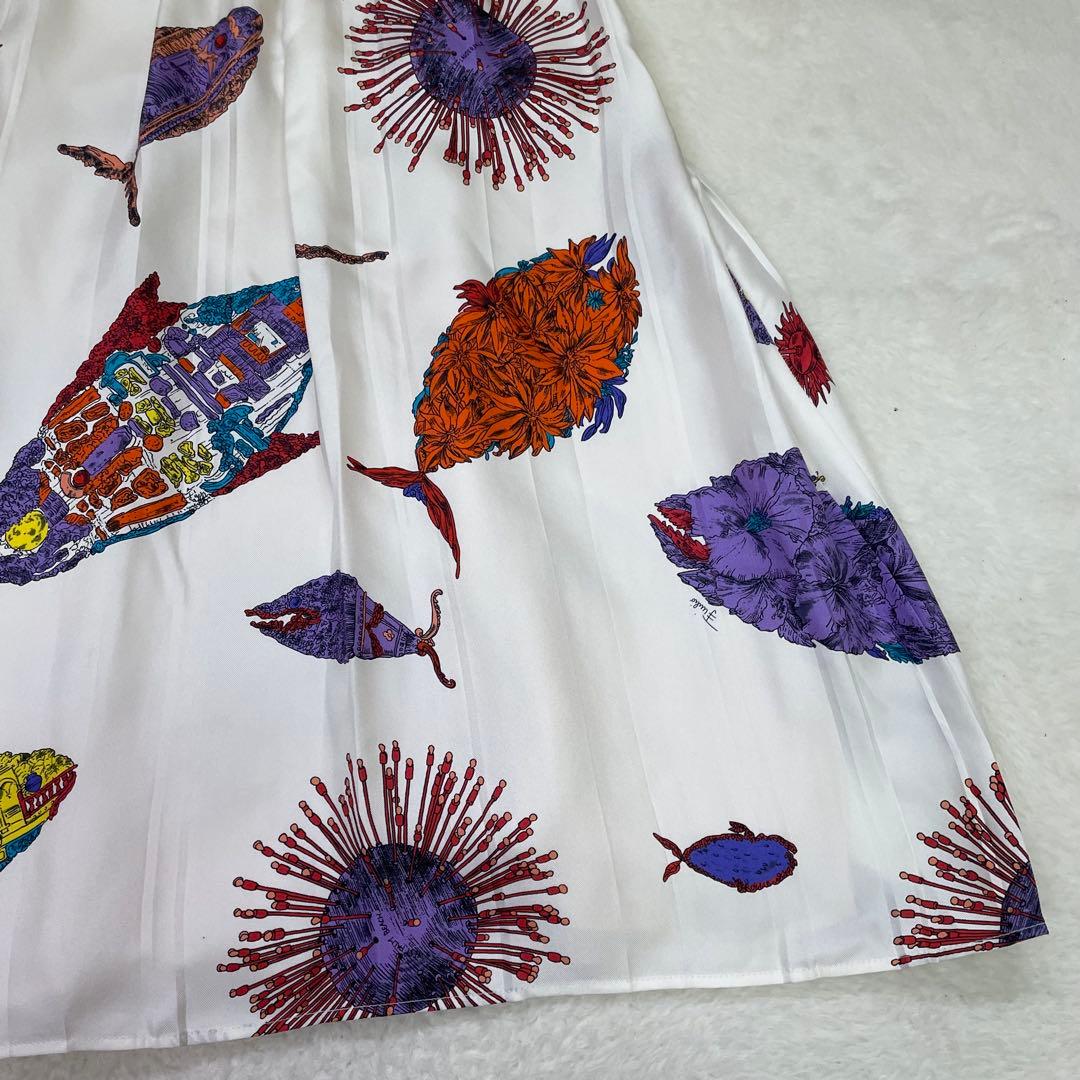 美品　Emilio Pucci シルク100% チュニック　総柄　魚柄 38