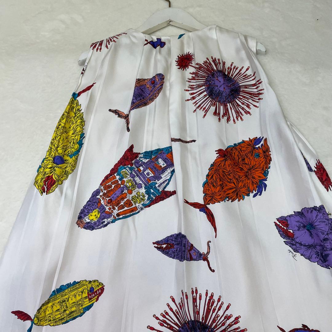美品　Emilio Pucci シルク100% チュニック　総柄　魚柄 38