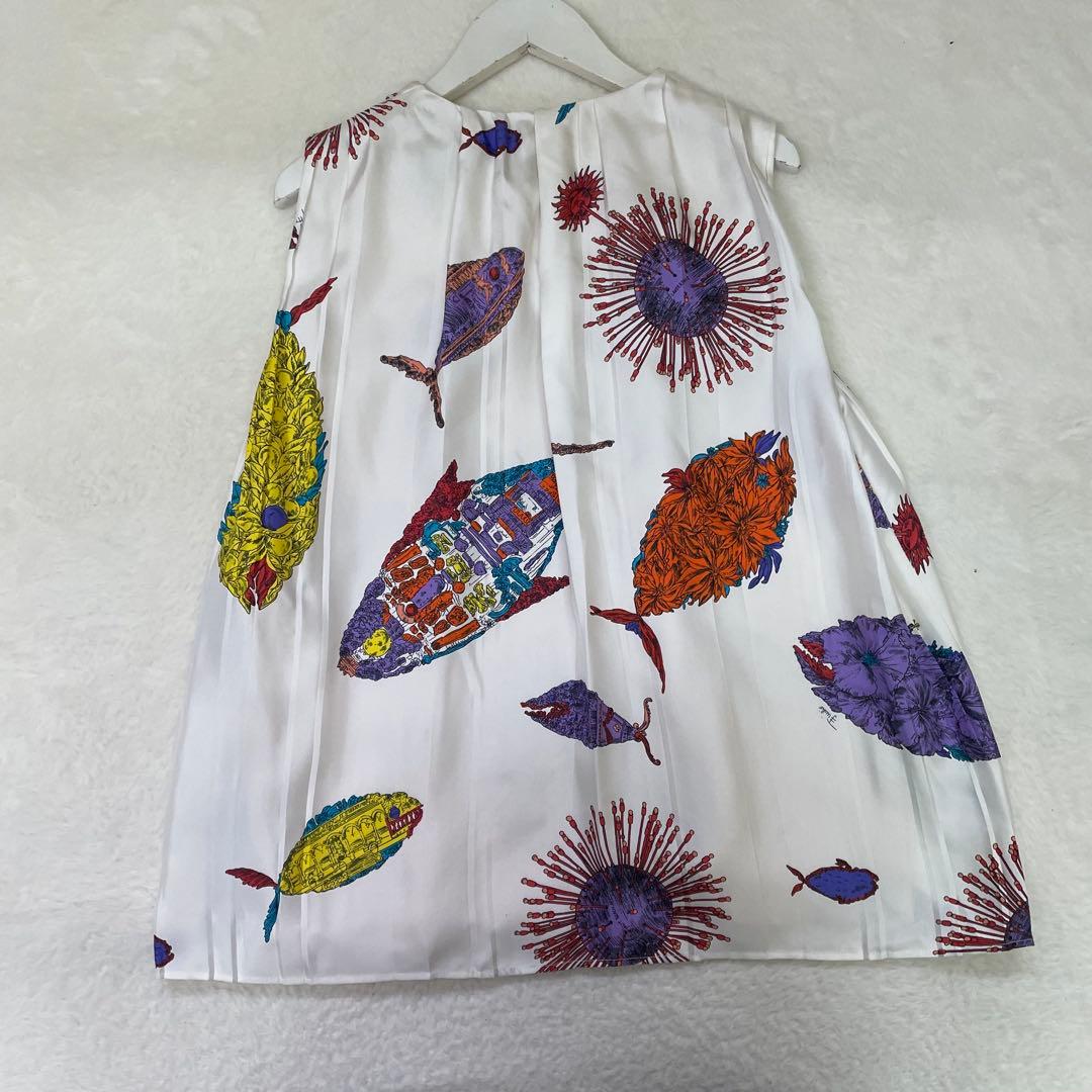 美品　Emilio Pucci シルク100% チュニック　総柄　魚柄 38