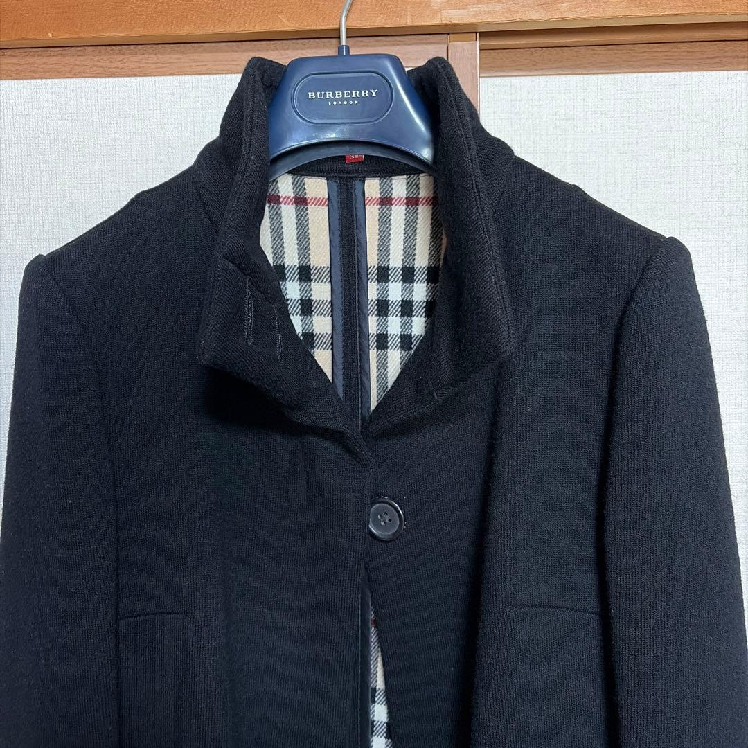 Burberry ブラック ロングコート