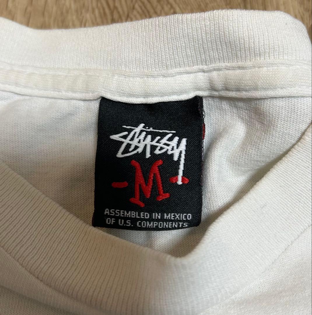 中古品 Stussy Nas コラボ Tシャツ M ホワイト ※説明欄要ご確認を