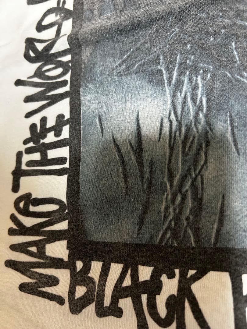 中古品 Stussy Nas コラボ Tシャツ M ホワイト ※説明欄要ご確認を