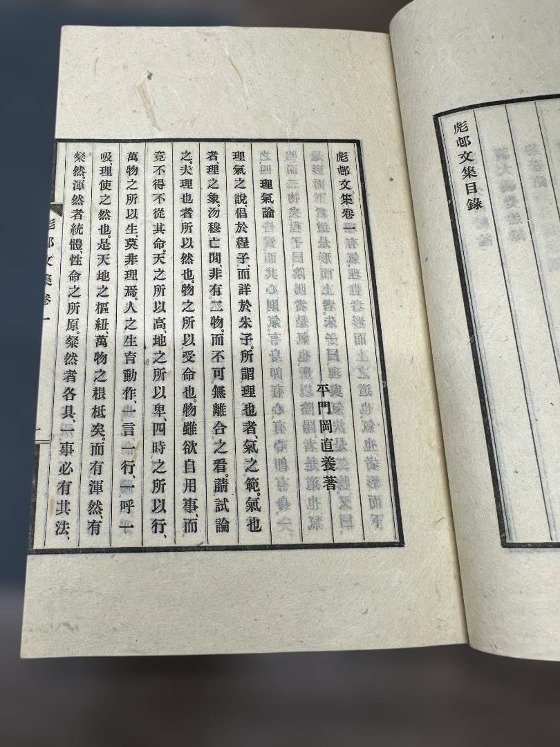 彪邨文集 天地 全2冊 和本 唐本 古書